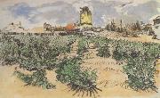 Vincent Van Gogh The Mill of Alphonse Daudet at Fontevieille (nn04) oil painting picture wholesale